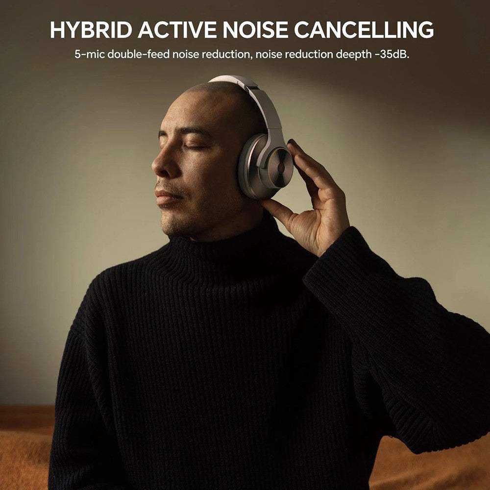 OneOdio Focus A10|Hybrid Active Noise Cancelling|Hi-Res Audio & Deep Bass - OneOdio