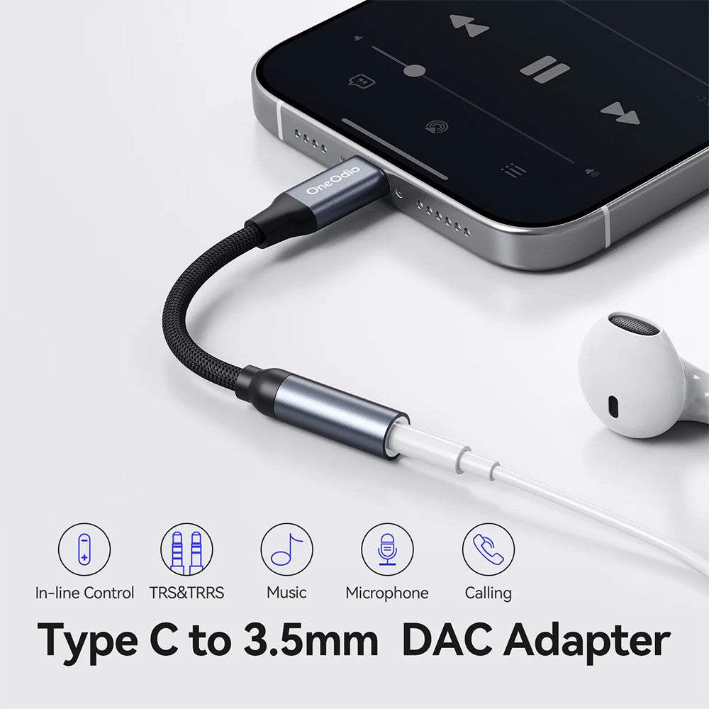 OneOdio KT21 Type C to 3.5mm DAC Adapter