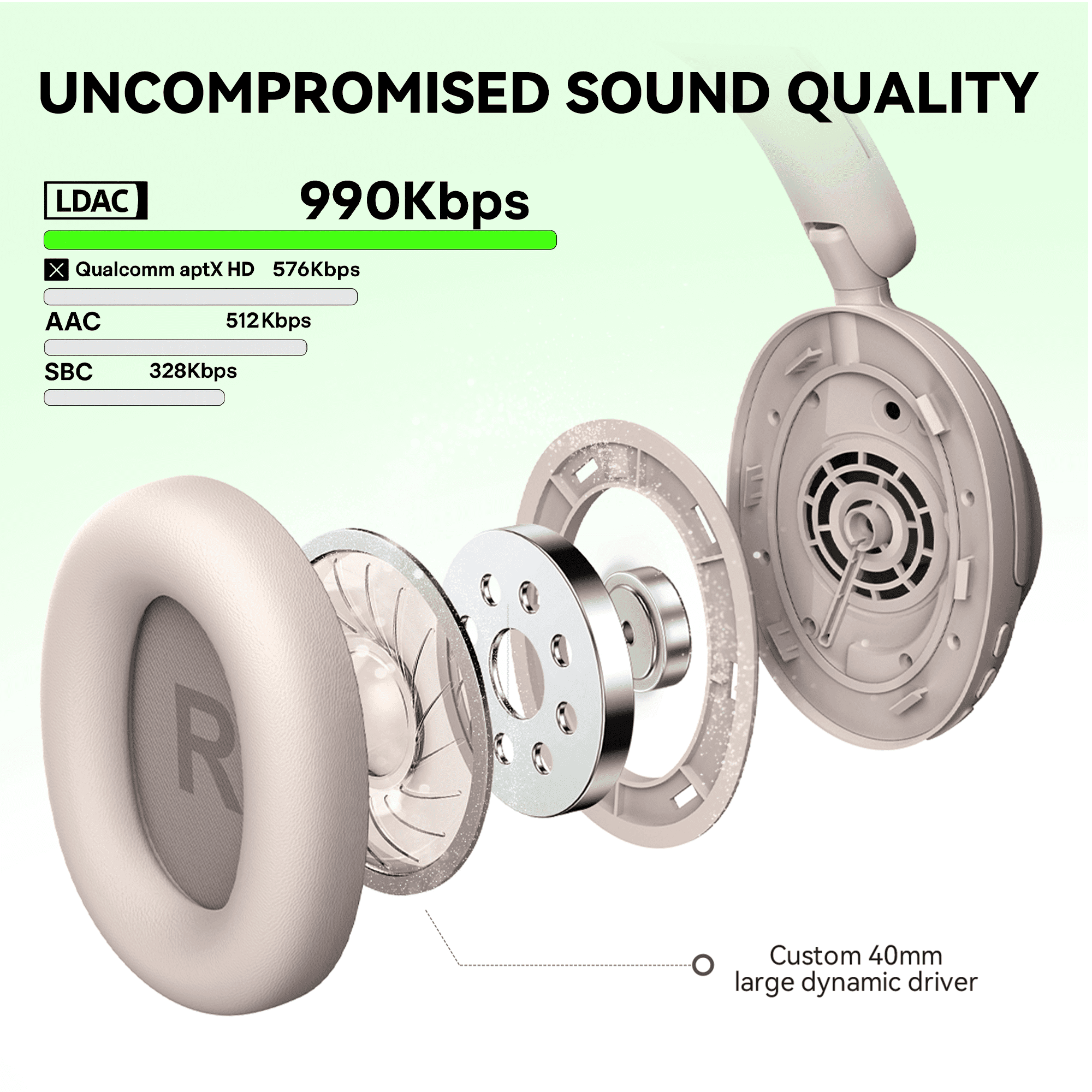 OneOdio Focus A6 Over-ear Hybrid ANC Headphones