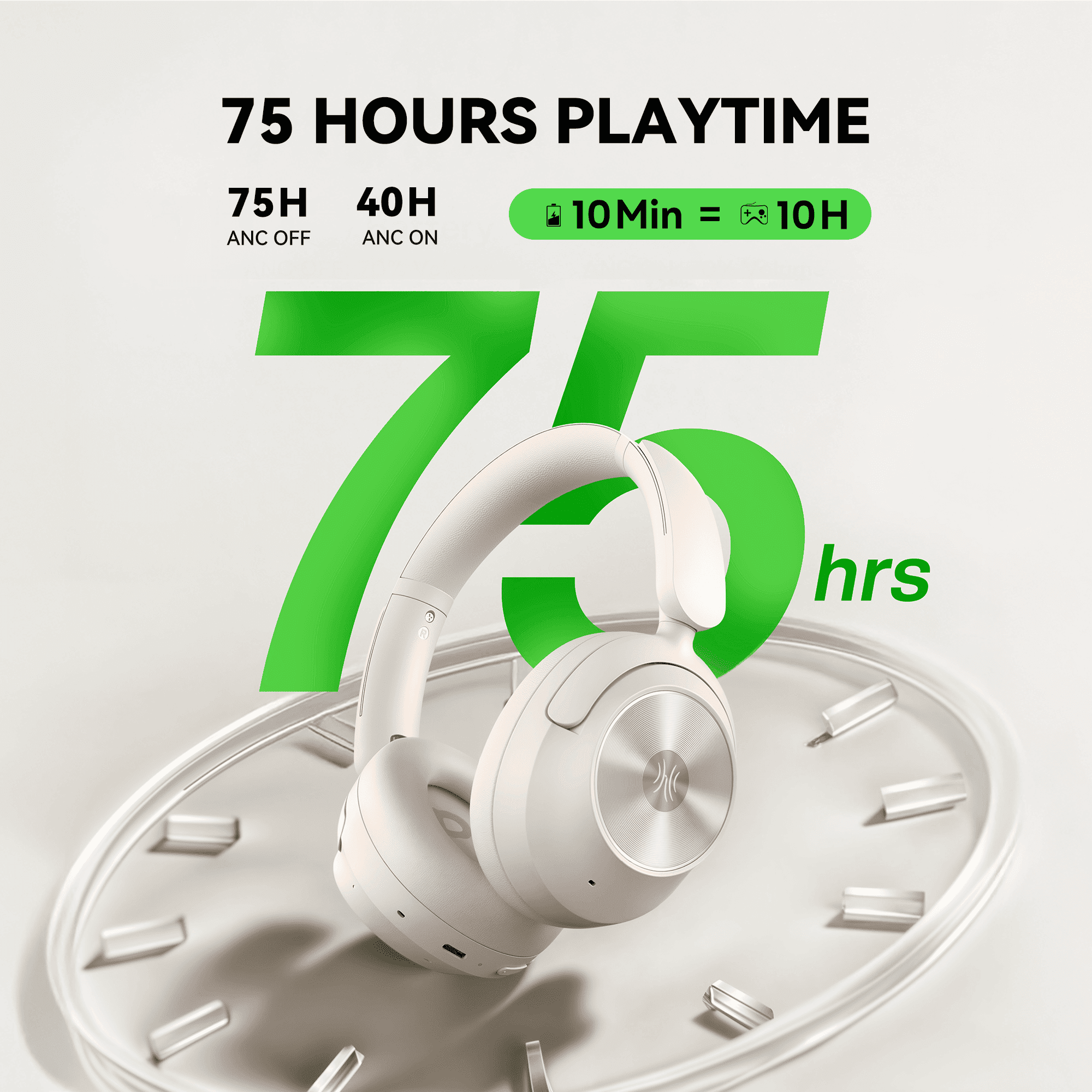 OneOdio Focus A6 Over-ear Hybrid ANC Headphones