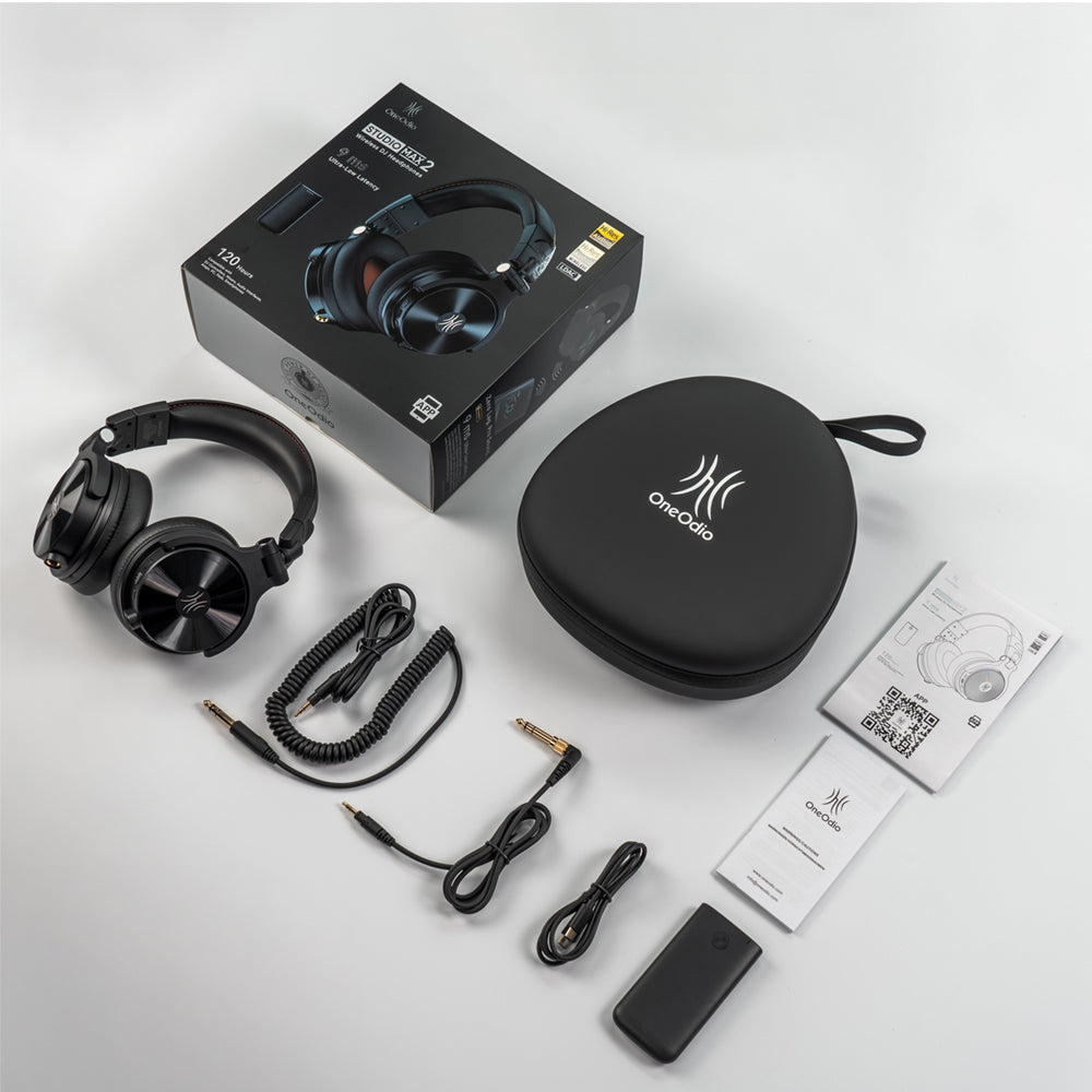 OneOdio Studio Max 2 Wireless DJ Headphones: KSHMR Co-Branded Edition | 9ms Ultra-low Latency & Hi-Res Audio
