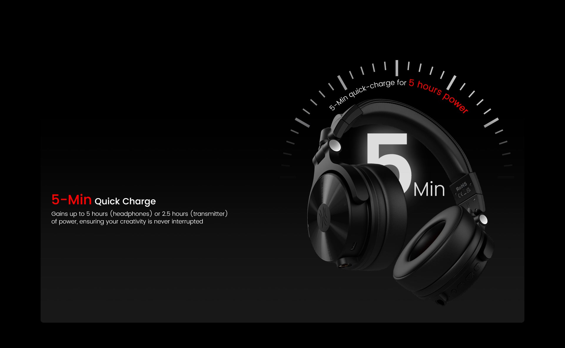 OneOdio® Studio Max 1 Wireless DJ Headphones | Hi-Res Audio